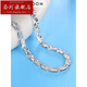 Luohe platinum bracelet for women Pt950 platinum bracelet fashionable and shiny simple couple bracelet platinum anklet Pt999 Pt950 platinum bracelet about 8.5 grams free certificate 16