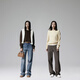 OCHIRLY end-of-season discount yak wool pullover sweater knitted top relaxed and warm winter light apricot M