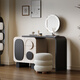 Dingzhou makeup dressing table Italian minimalist design storage cabinet bedroom modern simple retractable high-end desk makeup table 100CM dressing table + makeup stool