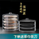 Jingle Pu'er tea box, tea cake storage box, multi-layer transparent tea cake box, white tea packaging box, moisture-proof sealed storage tea can, five-layer transparent tea box