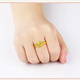 Vatican-made old Phoenix gold store style gold-plated 999 pure silver gold-wrapped women's ring love fashion versatile Chinese Valentine's Day ring love ring gold 9999 live style 0.09g