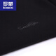 ROMON Autumn and Winter Men's Turtleneck Bottoming Shirt Slim Fit Plus Velvet Thickened Sweater Warm Underwear Long Sleeve T-shirt Fashionable Autumn Clothes Black Thick Velvet Style L Suitable (130-145Jin Jin equals 0.5kg)