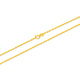 Mengjinyuan 18K gold necklace with gold 750 hollow spun silk chain clavicle chain as a birthday gift for girlfriend