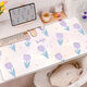 Ye Yu purple butterfly flower mouse pad super large high-value girl wrist guard computer office writing mat table pad RK-3893丨Purple thickened lock edge 57 cm * 33 cm 2MM