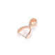 18k gold pendant buckle 18K gold buckle rose gold platinum platinum gold left and right holes au platinum pendant buckle