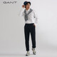 Gant / Gantt Spring Cotton Shirt Top Simple et polyvalent blanc Broide Logo Bouton Collier à manches longues Men 110 White L