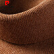 Pierre Cardin wool sweater men's 100% pure wool thickened warm turtleneck sweater winter knitted sweater inner layer sweater base layer