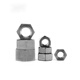 Duzun TA2 pure titanium nut titanium nut pure titanium hexagonal screw nut M4M5M6M8M10M12M14M16M18M20M24 titanium nut M24 (1 piece)