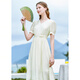 Betu women's new summer dress elegant light national style romantic dress women 2303D05 light apricot S