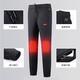 JIADIAONI fishing electric heating pants usb intelligent heating fast heating thickened windproof winter warm pants outdoor special USB heating pants type A black L