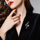 Jay brooch high-end female corsage pin jewelry as a birthday gift for mother-in-law and elders