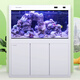 Fujian Jiang (minjiang) fish tank, aquarium, screen, living room, ecological landscaping, no need to change water, goldfish tank, ornamental arowana tank, turtle tank, aquatic plant tank, elegant white (fish farming gift pack + upgraded filtration) length 60*width 30*height 135 (fish tank+cabinet)