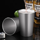 Baijie 304 stainless steel water cup, beer cup, anti-fall juice cup, cold drink cup, tea cup, 500ml outdoor camping cup