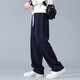 
Foss Phil pants men's spring, autumn and winter style, loose Hong Kong style straight wide-leg pants draped sports wear casual pants straight pants CJ-6625 black 2XL (recommended 145-170Jin [Jin equals 0.5 kg])