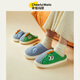 Cheerful Mario Children's Cotton Slippers Boys Winter Boys' Wool Shoes Girls Autumn and Winter Baby Wool Slippers Sky Blue Inner Length 19cm