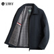 Baocai Sheep Dad's Woolen Jacket Men's Spring and Autumn Lapel Thick Business Cadre Service Executive Jacket Middle-aged and Elderly Clothes