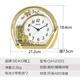 SEIKO Japanese Seiko European-style living room bedroom clock pendulum decoration modern simple home pendulum clock desk clock QXN232 QXN232G/