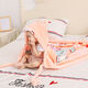 Disney (Disney) baby blanket, autumn and winter blanket, newborn blanket, double-layer thickened outing stroller blanket, thickened big red bunny zipper style (three layers)
