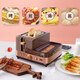 Huishengda household four-in-one breakfast toaster multi-function toaster 6-speed baking steamed egg omelette lazy fully automatic toast driver coffee color