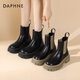 Чиновник Daphne Martin Boots for Women 2024 Новые ботинки для женщин осень-осень и зимние универсальные короткие ботинки для женщин дымоходов с толстыми женскими сапогами Челси.