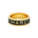 MARC JACOBS women's ring is simple, elegant, exquisite and fashionable brass enamel gold inlaid crystal gift for your girlfriend yellow 7
