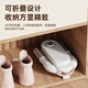 German shoe dryer household deodorizing fully automatic heater foldable rainy day fully wet shoe dryer shoe dryer elegant white top model quadruple purple light four-speed timed folding storage without damage