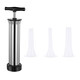 Wanjiazhen Stainless Steel Sausage Enema Manual Sausage Casing Enema Machine Artifact Sausage Tool Sausage Homemade Machine 304 Stainless Steel Sausage Filler + 3 Nozzles