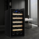 Vinocave wine cabinet constant temperature wine cabinet moisturizing small mini home living room liquor wine glass display cabinet office cold storage cabinet ultra-thin beech wood shelf model SC-18AJPM- 18 bottles