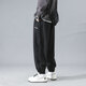 Dingfengbaoluo casual pants tapered men's autumn handsome trendy brand versatile workwear sports long pants K2061 black XL
