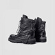 Phantomer Designer Brand 2025 new thick-soled heightened Martin boots men's leather design high-top boots women's black 40