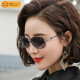 Dobbin sunglasses for women with small and medium faces, polarized lenses for long faces, small models, small frame glasses, driving sunglasses for women, anti-UV, elegant, European and American retro Internet celebrities, street photography, tea gold frames, gradient tea-fashion glasses