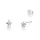 Mengjinyuan PT950 star earrings platinum car flower earrings for women gift