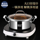 Huiweiliu 316L stainless steel milk pot, snow flat pot, cooking noodles, household uncoated food supplement pot with cage, small soup pot, single handle, single pot + steaming grid 18cm
