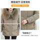Flying in the Snow Mom Down Jacket Mid-Length Noble Middle-aged and Elderly Ladies Thickened Winter Granny and Wife Jacket Green Khaki New National Standard Duck Down I Cold Resistant and Warm 3XL 180 Recommended 115-130 Jin Jin equals 0.5 kg