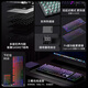 Belly Spirit MK870pro 87 Taste Obsidian Blackberry Side Mechanische Tastatur Drei-Mode-Obsidian Bluetooth Kabel verdrahtet Bluetooth Customized Computer Game Office Drei-Mode-Obsidian-Purple Qi Donglai Ktt Tea Roller