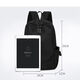 Yizhuchun Herren -Rucksack Herren -Computertasche Rucksack Männer Koreanischer Stil Trendy große Kapazität High School Junior High School Schülern Schulsbeutel [schwarzer kleiner Rucksack] (Wasser kann auf beiden Seiten platziert werden