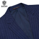 Shanghai Haoyu suit men's slim business formal blue striped fashion gentleman suit suit HTXA225 dark blue striped 175/96A