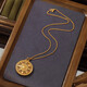 Fat Donglai's same style Eight Treasures Compass Pendant Copper Alloy Necklace New Chinese Style National Trend Hollow Necklace Ancient Method Necklace Default