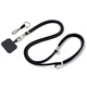 Dipur mobile phone lanyard, hanging neck, cross-body, retractable, adjustable, anti-lost, universal mobile phone case, strong and durable, long black, ring buckle + clip