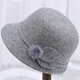 Yaoxin autumn and winter middle-aged and elderly hats women's woolen hats for the elderly and mothers winter warm hats for grandmothers and old ladies hats gray one size