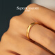 SUPERCUSTOM super engagement ring 18k gold wedding ring fashion couple ring custom engraving ring commemorative gift tide rice gold 18K yellow No. 11-12/single piece