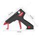 GeeLii hot melt glue gun, industrial 100W electric glue gun, handmade for home use, with 15 glue sticks 55153