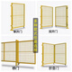 Warehouse workshop isolation net movable fence factory protective equipment partition net outdoor fence robot fence 2 meters high * 1 meter / 1.5 meters / 2 meters wide single door