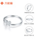 Liuguifu Jewelry platinum ring for women PT950 butterfly platinum ring as a birthday gift for girlfriend 1.55g 10 circle size