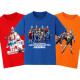 Ультраманская одежда Ultraman Boys Pure Cotton Cotheremept Function средние крупные дети свободны от повседневной детской одежды Детская галактика лето 1048 синий шорт.