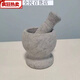 Stone garlic mortar original stone garlic masher grinding bowl stone mortar household garlic mortar new large bluestone hammer
