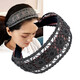 Elegant wide-brimmed hairband with toothed adult hairpin black gray hair headband face wash hairpin Japanese and Korean headwear clip anti-slip pressure hairband temperament Japanese and Korean simple hair accessories black