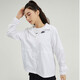 耐克（NIKE）外套女装夏季运动服宽松连帽休闲夹克梭织开衫上衣DM6180 DM6180-100白色  S