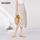 Pincai spring and summer Korean chic floral chiffon elastic waist versatile A version skirt for women PW11BQ256