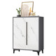 Coolin Shoe Cabinet Door Storage Cabinet Multi-layer Storage Cabinet Entrance Modern Light Luxury Entrance Cabinet Black Legs 70*33*90cm
